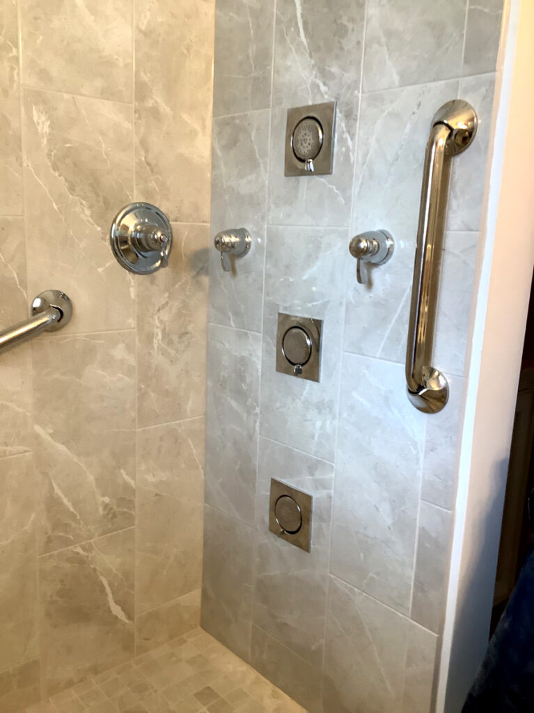 Plumbing bathroom repairs and upgrades in shower